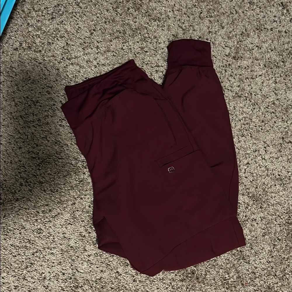 WonderWink Maroon Women's Jogger Pants